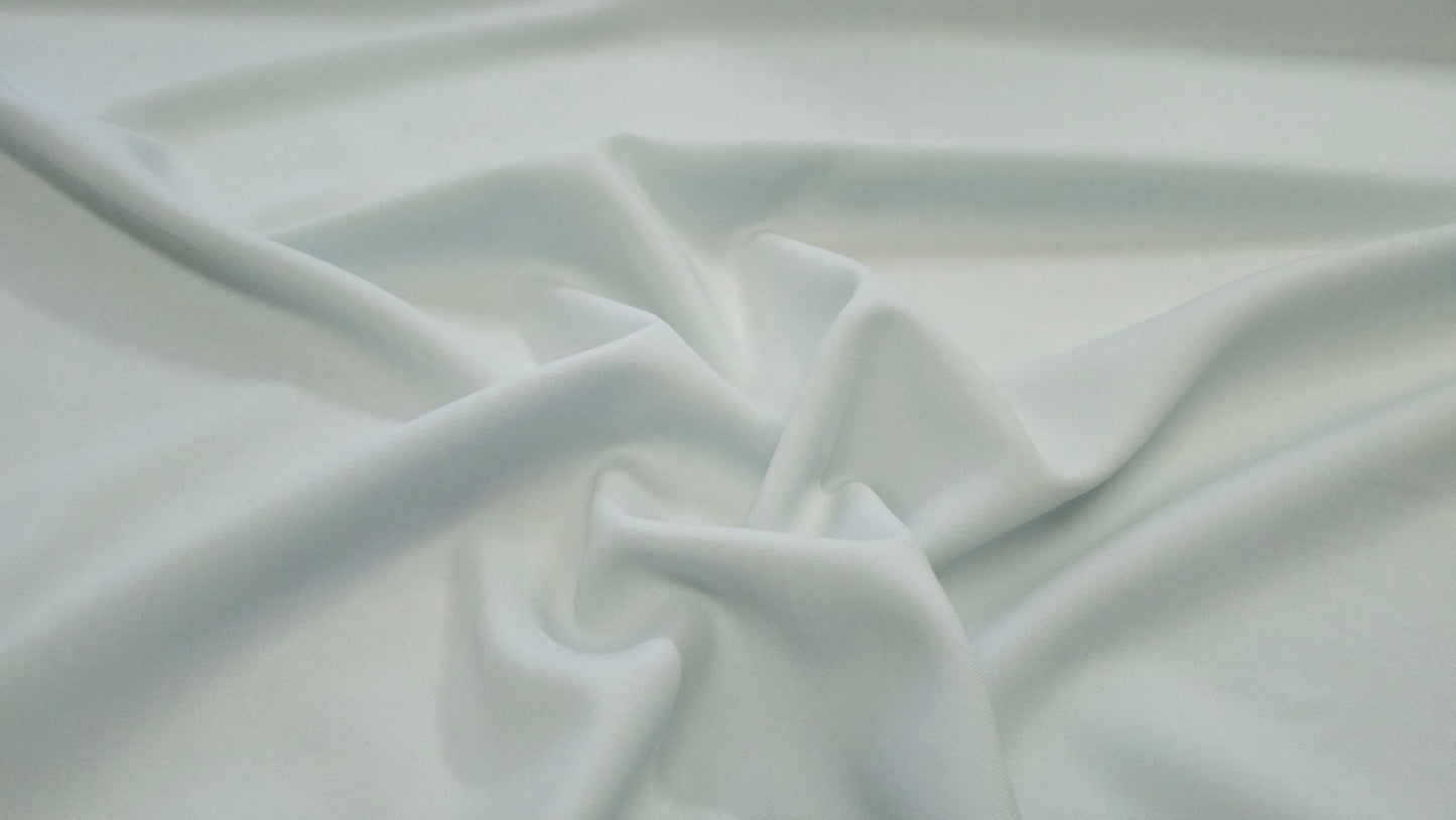 Uld Polyester Twill Vævet Mintgrøn