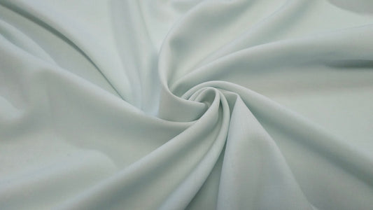 Uld Polyester Twill Vævet Mintgrøn