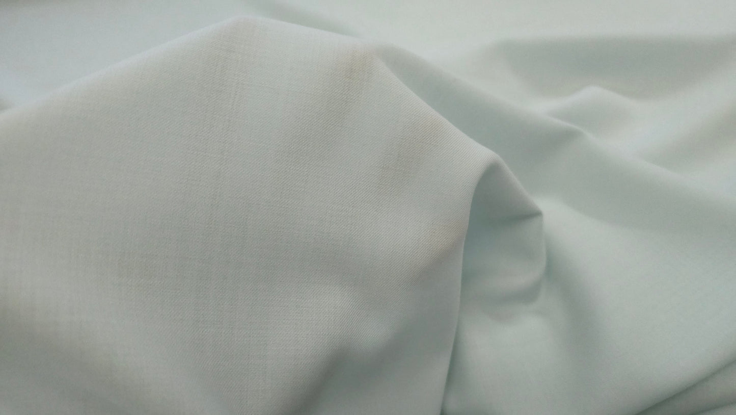 Uld Polyester Twill Vævet Mintgrøn