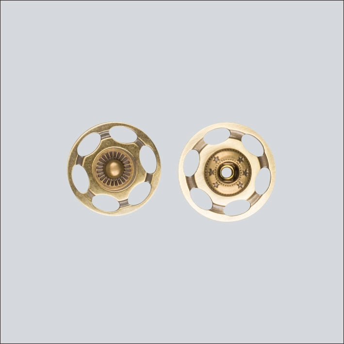 Tryklåse 30mm. guld
