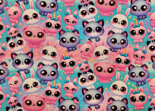 Bomuldsjersey med Katte