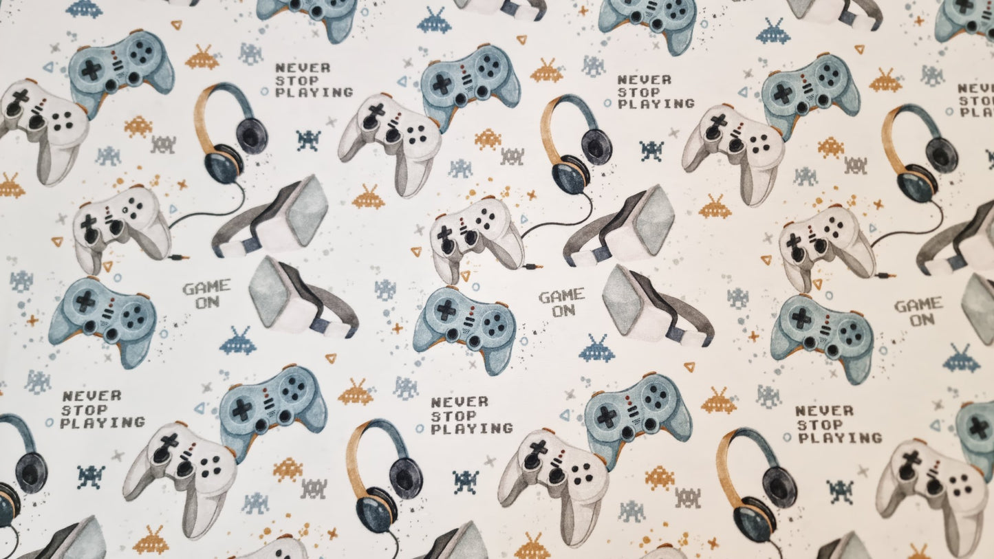 Bomuldsjersey med print - Game on