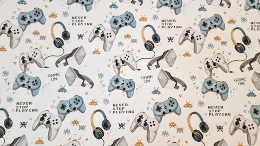 Bomuldsjersey med print - Game on