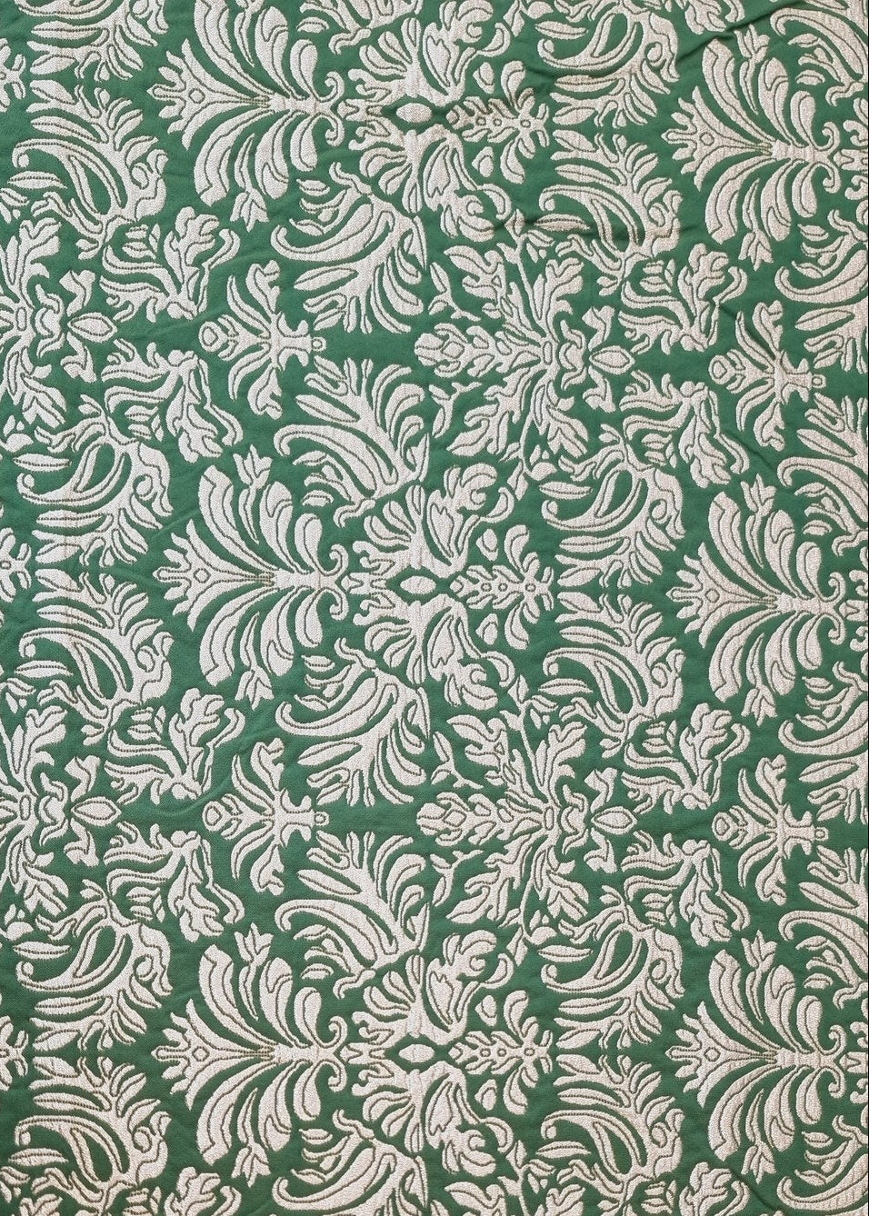 Jacquard - Grøn og sølv