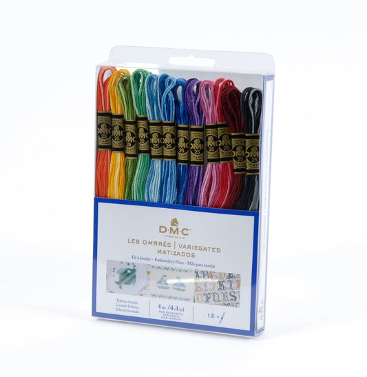 Moulinégarn sampak 12 farver "multi color"