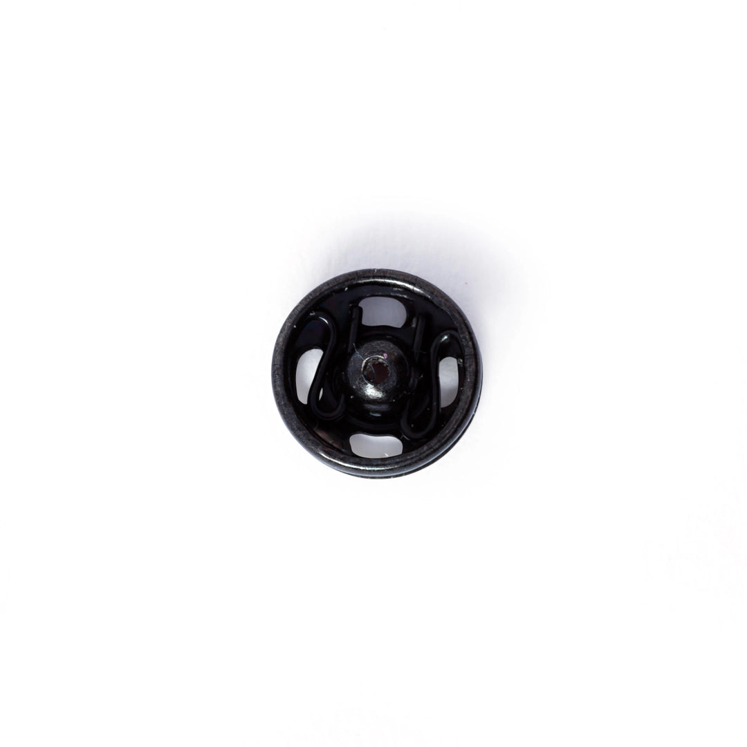 Tryklåse 6 mm sort (12 stk)
