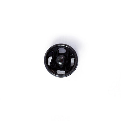 Tryklåse 6 mm sort (12 stk)