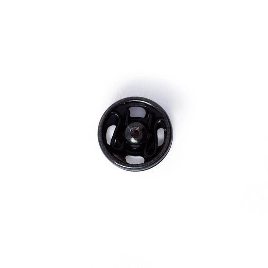 Tryklåse 6 mm sort (12 stk)