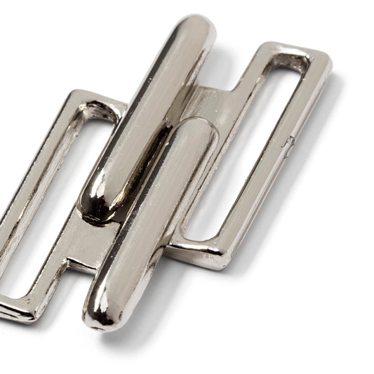 Bikini Lukning Sølv 20 mm metal (1 sæt)