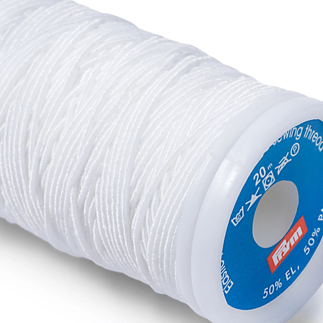 Elastiktråd sb 0,5 mm hvid (20 meter)