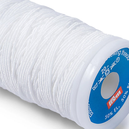 Elastiktråd sb 0,5 mm hvid (20 meter)