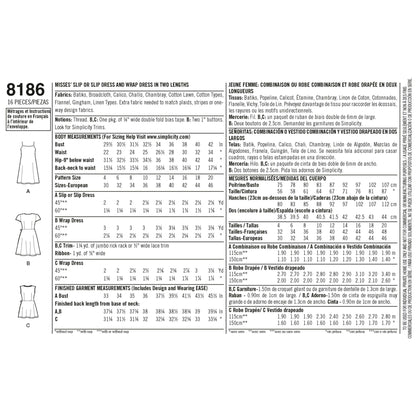 Simplicity Symønster - 8186
