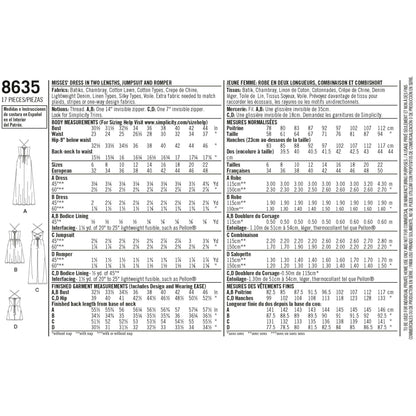 Simplicity Symønster - 8635