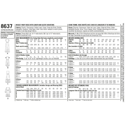 Simplicity Symønster - S8637