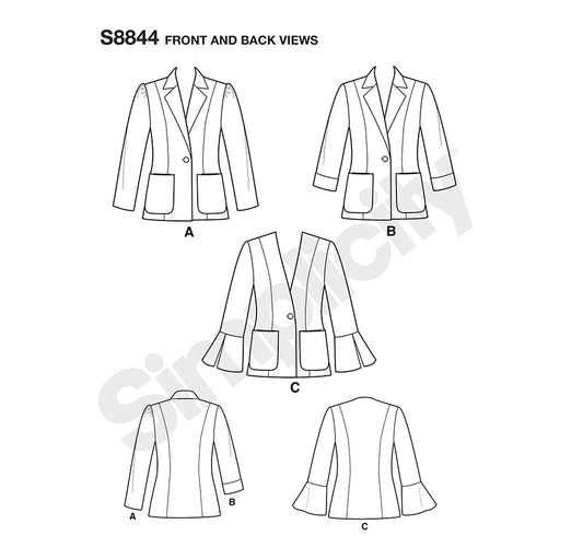 Simplicity Symønster - S8844