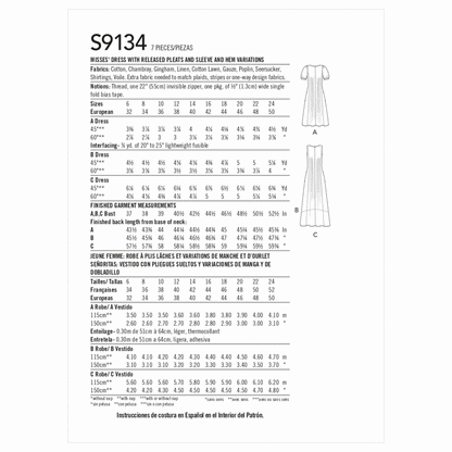 Simplicity Symønster - S9134