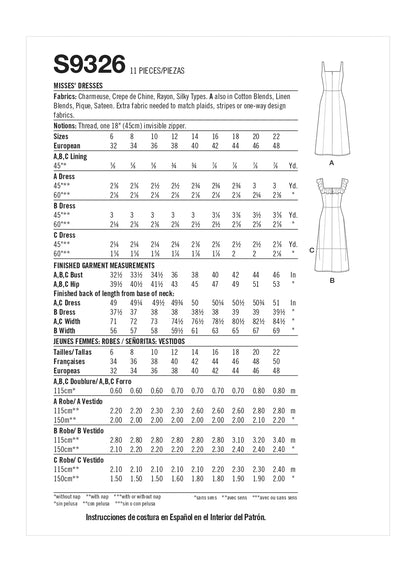 Simplicity Symønster - S9326