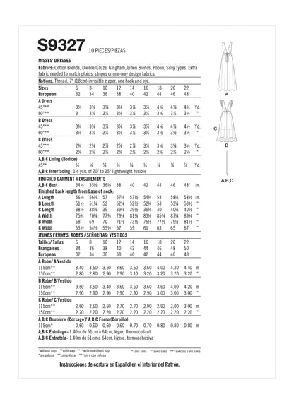 Simplicity Symønster - S9327