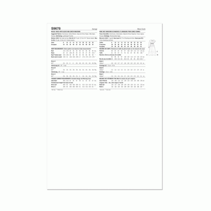 Simplicity Symønster - S9678