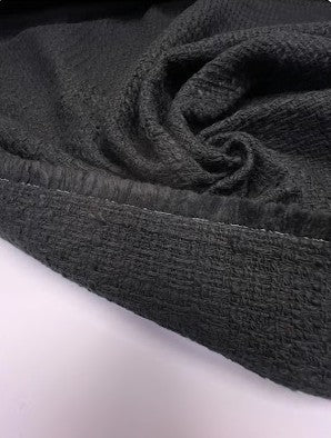 Bomuld Tweed Sort