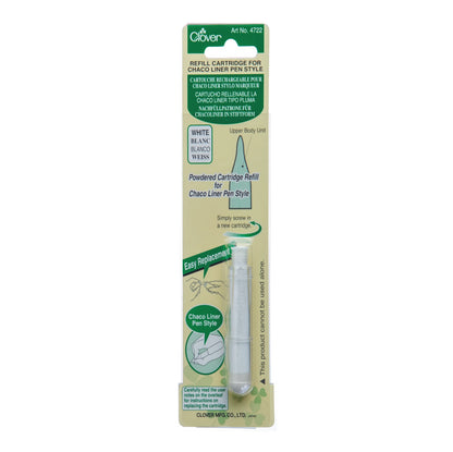 Clover Skrædderkridt pen refill hvid