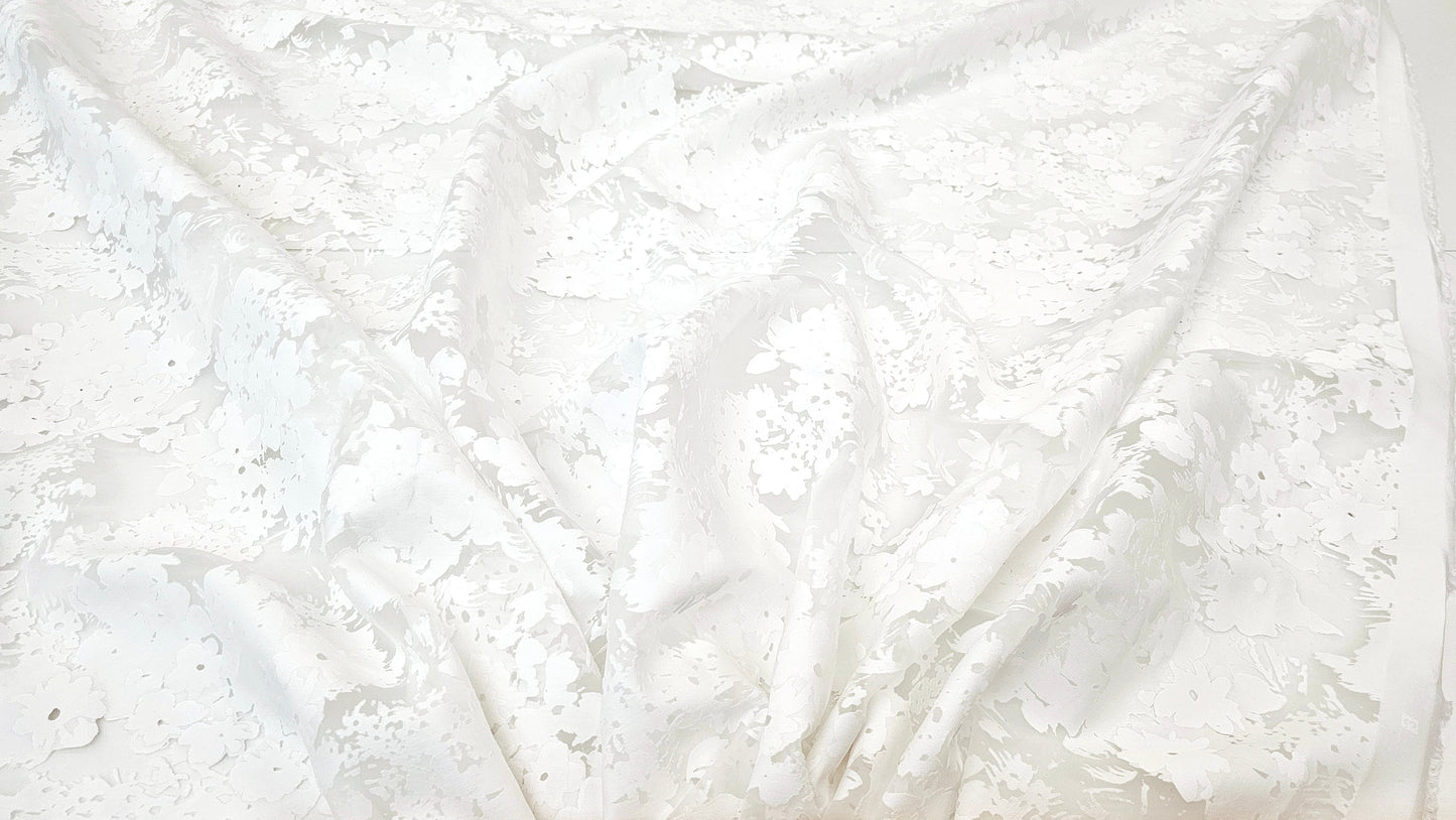 Blomstret Jacquard Polyester
