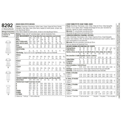 Simplicity Symønster - 8292